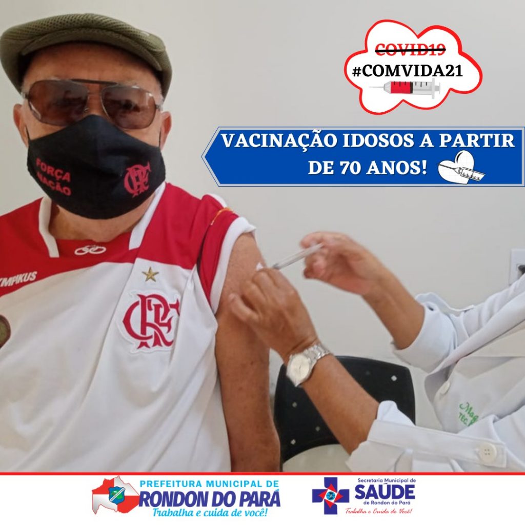Vacinação Idosos a partir de 70 anos!